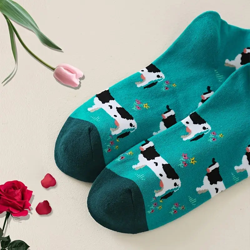 Cow Print Socks