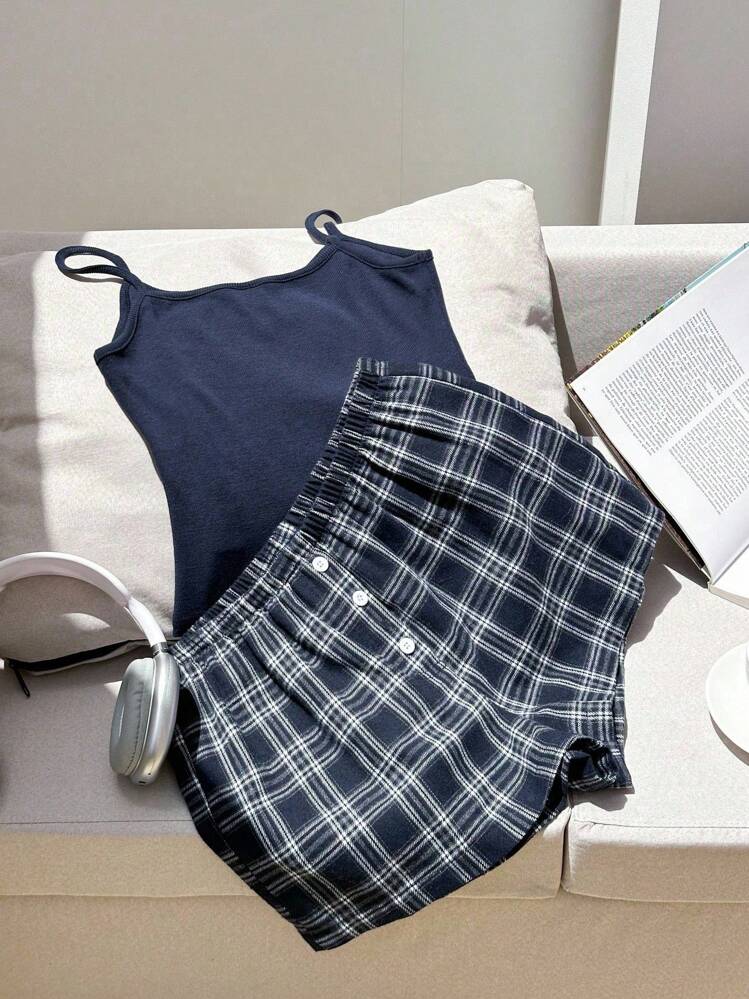 Navy 2 Piece Lounging set