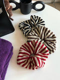 Striped Knitted Scrunchie