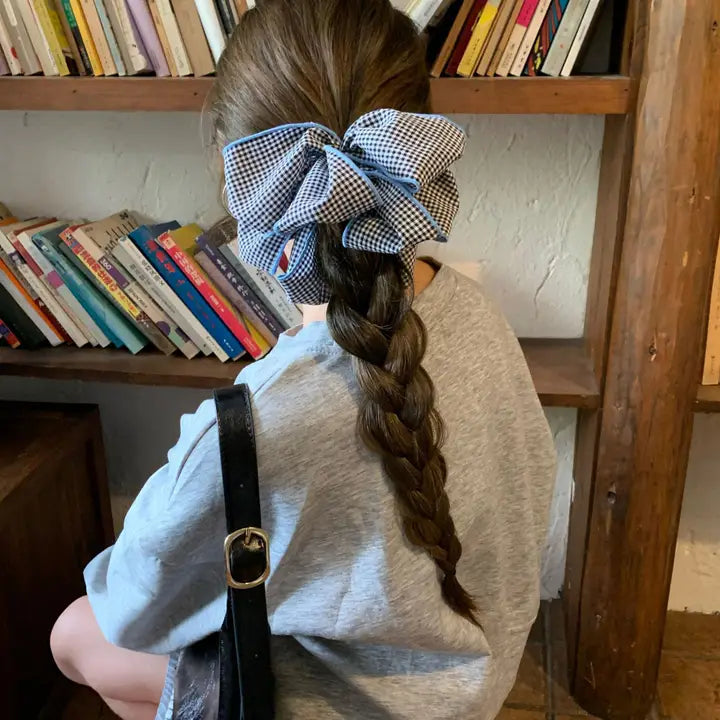 Gingham Loop Scrunchie