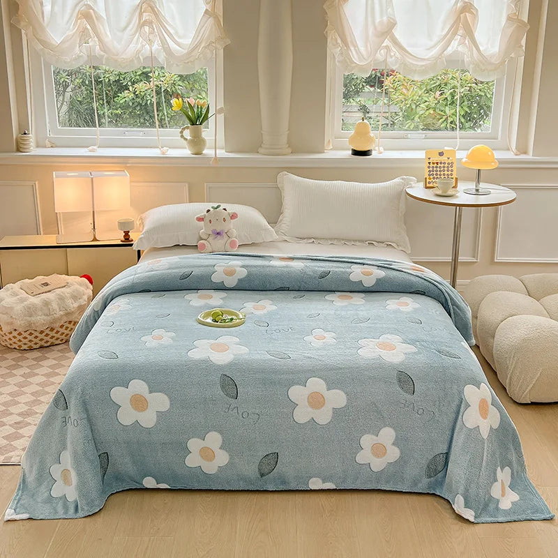 Blue Daisy Blanket
