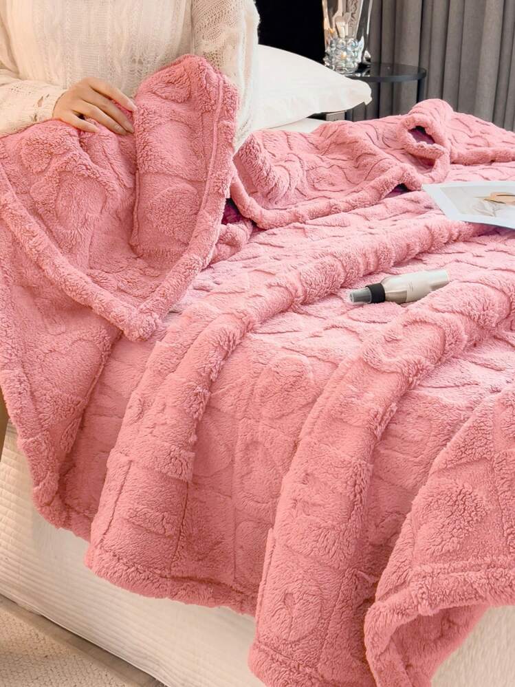 Heart Embossed Blanket