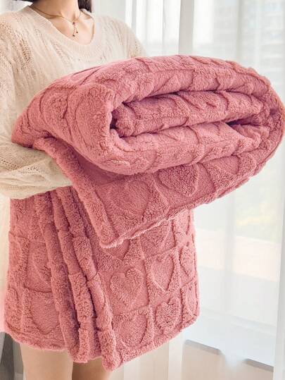 Heart Embossed Blanket