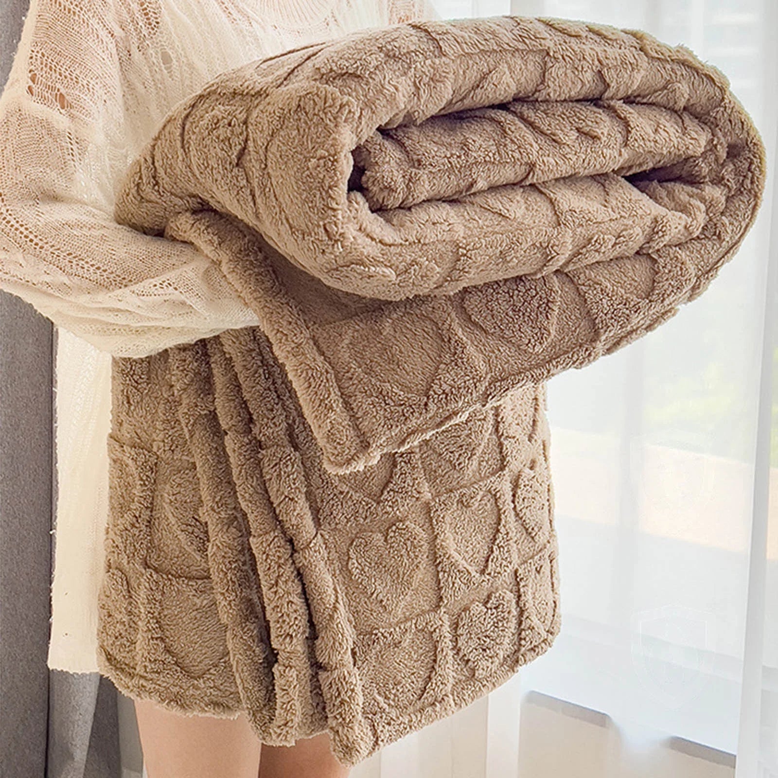 Heart Embossed Blanket