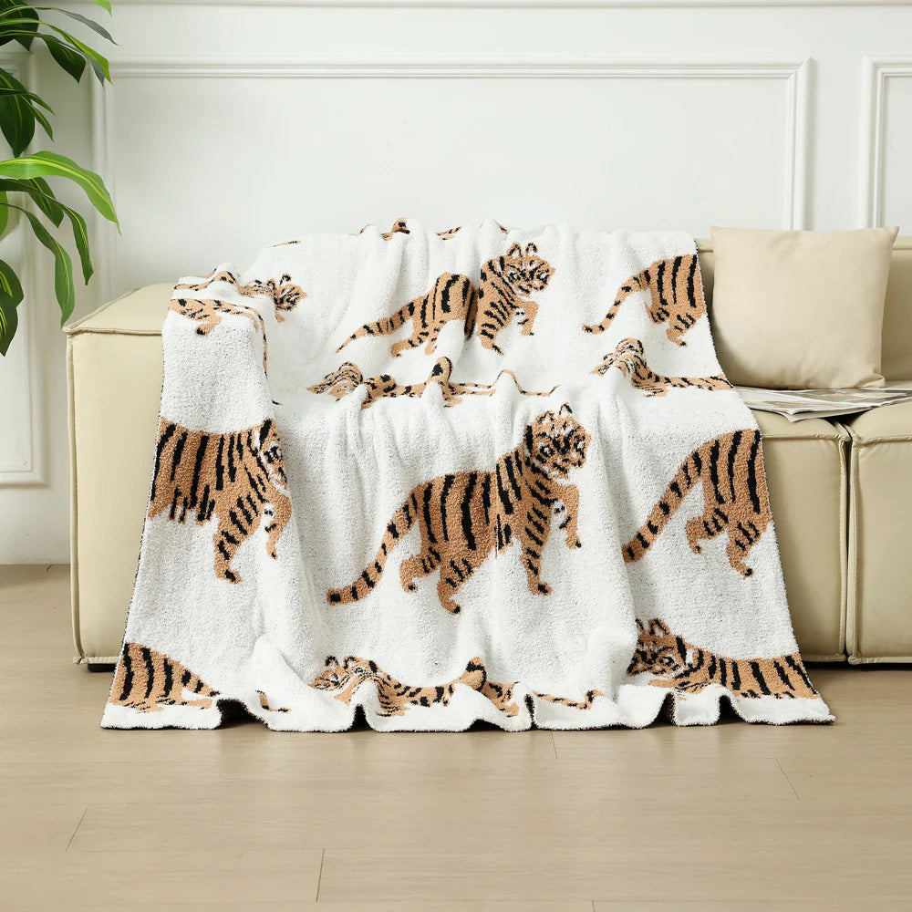 Tiger Plush Blanket