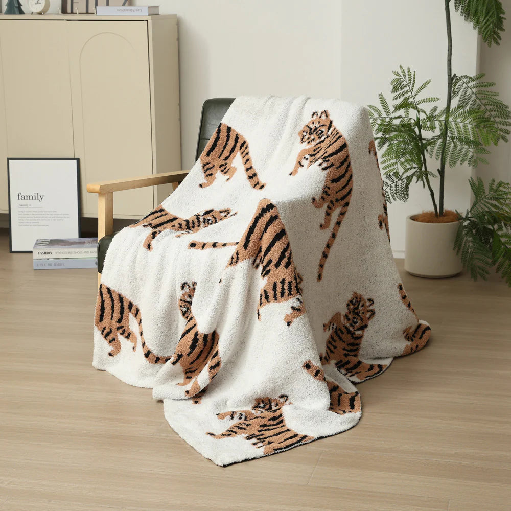 Tiger Plush Blanket