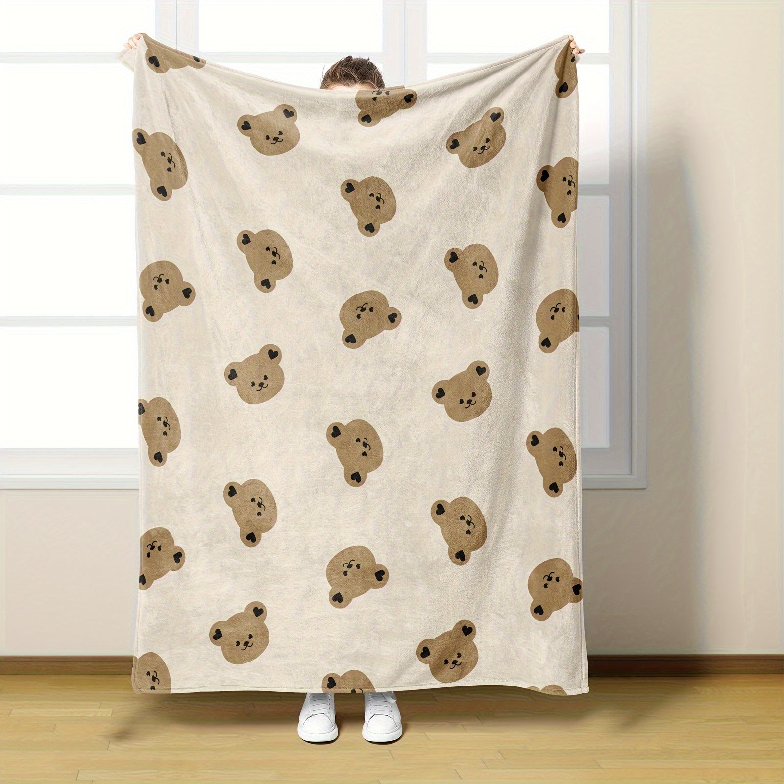 Teddy Bear Print Blanket