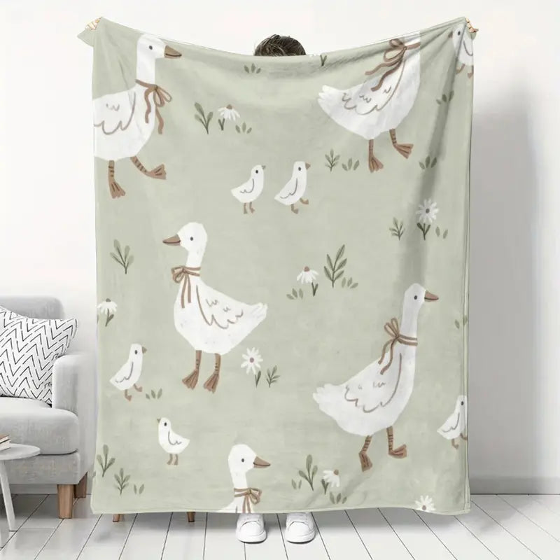 Goose Print Blanket