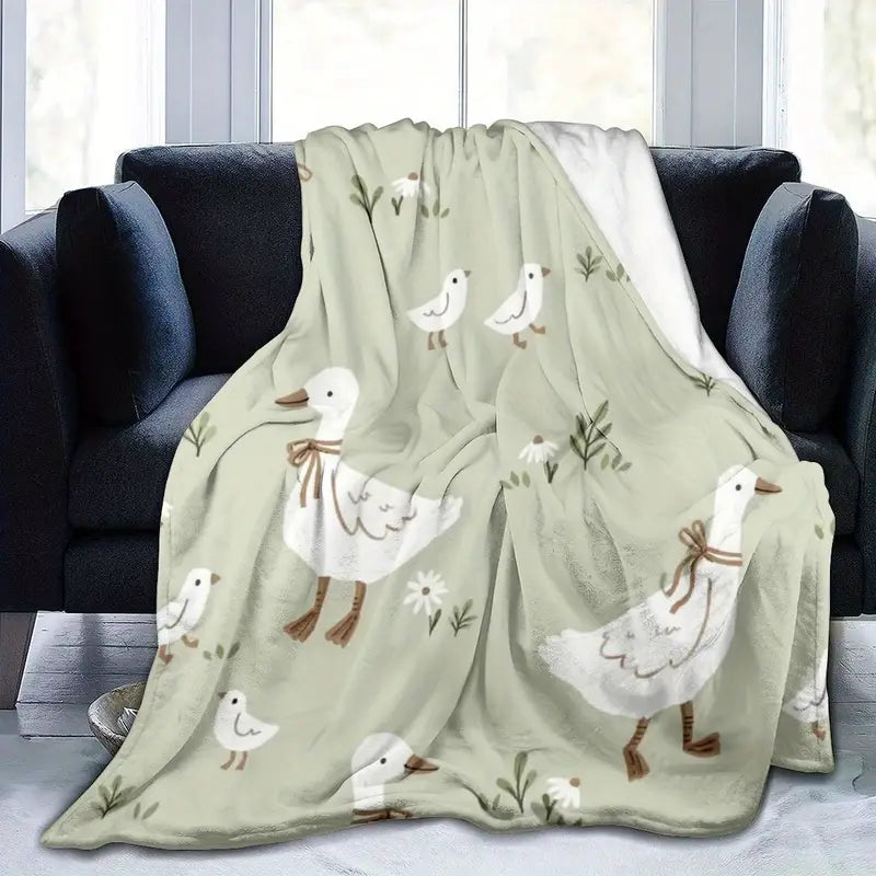 Goose Print Blanket