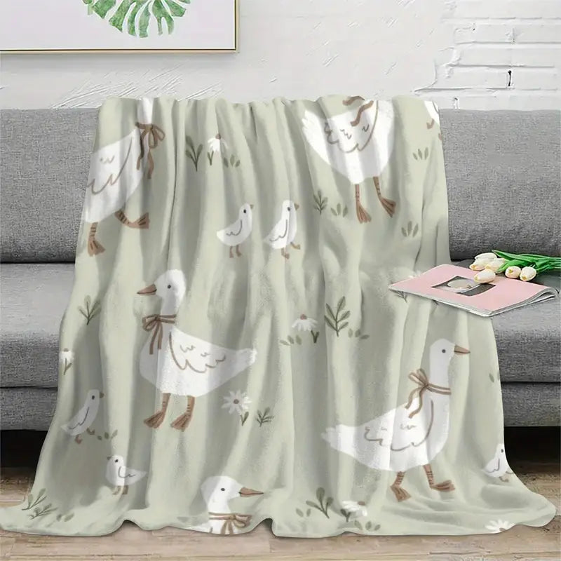 Goose Print Blanket